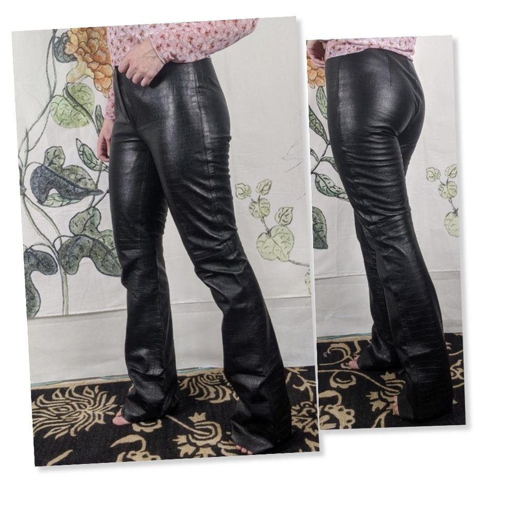 Vintage Laundry by Shelli Segal Lambskin Leather Pants